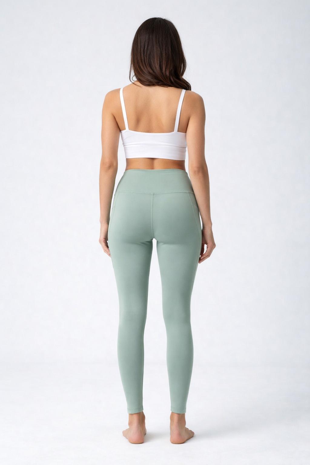 เลกกิ้งยิมเอวสูง มีกระเป๋าข้าง ใส่สบายและเก๋ม | Pocket High-Waist Gym Leggings CK1429