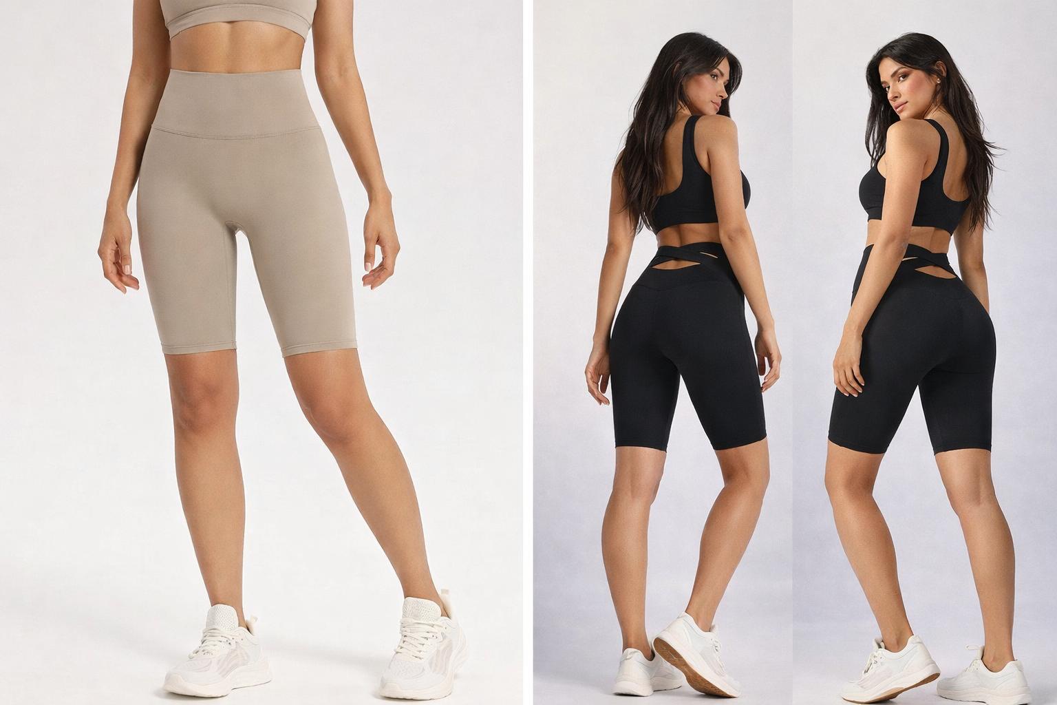 กางเกง Biker Shorts เอวสูงสาย X หลัง — กระชับสัดส่วน หลังเซ็กซี่ | X-Back High-Waist Bike K3520r Shorts