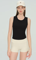 เสื้อกล้ามยิม บราในตัว เส้นซีมรับทรง ใส่สบายตลอดวัน | Built-in Bra Gym Tank Top WX53019