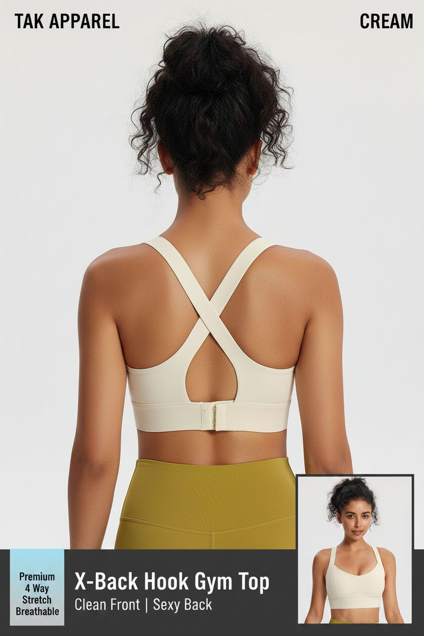 X-Back Hook Gym Top - Back Main
