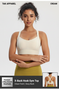 X-Back Hook Gym Top - Cream