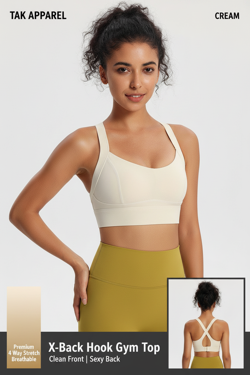 X-Back Hook Gym Top - Front Main