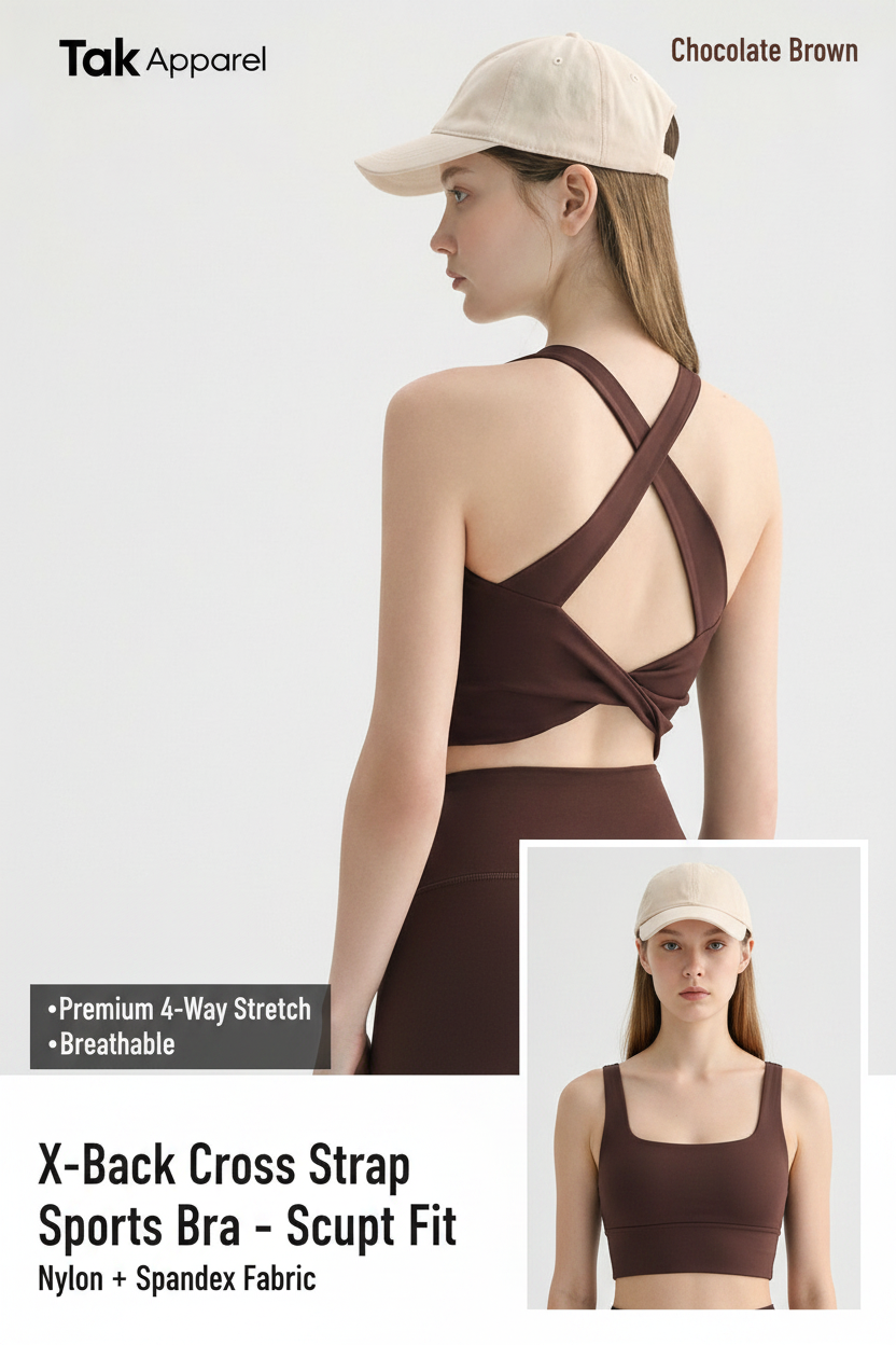 X-Back Sports Bra Poster Black TAK