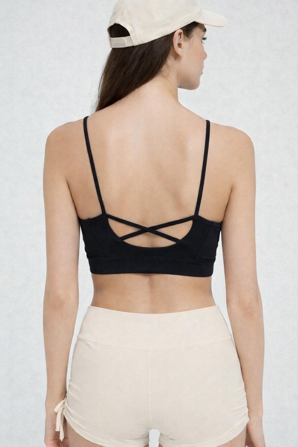 เสื้อยิมสาย X หน้า-หลัง | Double X-Back Gym Top X1247 — สวย สะดุดตาทุกมุม